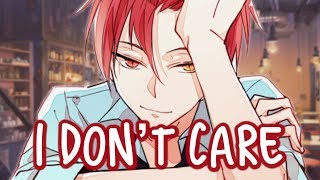 「Nightcore」→ I Don’t Care ♪ Ed Sheeran amp Justin Bieber LYRICS ✔︎ [upl. by Attennot]