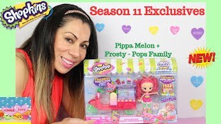 Shopkins Season 11 Exclusive Pippa Melons FrostyPops Scooter  New Frosty Pops Family [upl. by Niuqram]