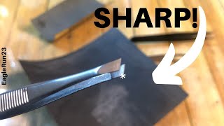 Sharpening Tweezers Why Not [upl. by Aonehc]