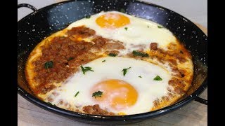 Sartén de carne y huevos  Receta fácil [upl. by Aloiv]