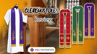 Clergy stole collections with symbol of Christianity [upl. by Smalley]