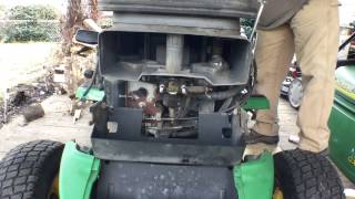 John Deere 345 engine surging fix [upl. by Leirbma]