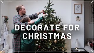 DECORATING OUR HOME FOR CHRISTMAS  VLOGMAS DAY 1  PetiteElliee Vlogmas [upl. by Terrab305]