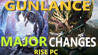 Monster Hunter Rise  The most important Gunlance changes from Iceborne compiled [upl. by Ayela822]