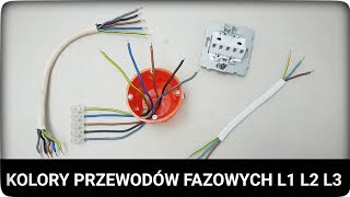 Kolejność i kolory przewodów fazowych L1 L2 L3 w instalacji elektrycznej  ForumWiedzy [upl. by Ignatia]