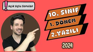 10 SINIF TARİH 1 DÖNEM 2 YAZILI  2024  Açık Uçlu Sorular [upl. by Resor]