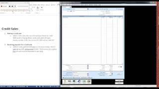 MYOB  Credit Sales [upl. by Nahama]