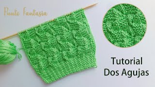 Tutorial Punto Dos Agujas Calado para Sueter Cárdigan Mantitas Saquitos Chalecos Pullover [upl. by Alfreda904]