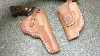 Leather Working  How to make leather gun holsters [upl. by Helge640]