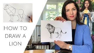 How To Draw A Lion Step By Step 🦁 Lion Drawing Easy [upl. by Assirec]