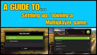 Farming Simulator 17 PS4 A Guide to Setting up  Joining a Multiplayer game [upl. by Brathwaite]