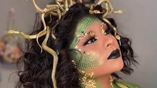 MEDUSA 🐍✨  Halloween Makeup Look  Rosita Rodriguez [upl. by Aryl440]