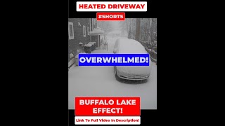 Heated Driveway Melting Snow Time Lapse During a Buffalo NY Lake Effect Snow Storm Jan 2022 shorts [upl. by Nibla547]