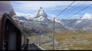 Swiss Trains Gornergrat Bahn  Ride The Matterhorn Railway [upl. by Mendie536]