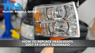 How to Replace Headlights 200714 Chevy Silverado [upl. by Chaffinch]