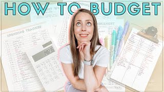 HOW TO BUDGET For Beginners Step by Step  Budgeting Basics to Create a Budget That Actually Works [upl. by Werd]