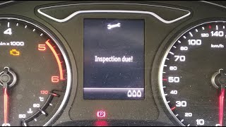 Audi A3 8V inspection due warning quick reset [upl. by Enniroc]