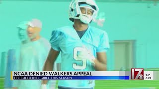 North Carolina wide receiver Tez Walker declared ineligible for 2023 season [upl. by Euqinue]