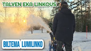 TALVEN EKA LINKOUS 22 MARRASKUUTA BILTEMA LUMILINKO [upl. by Nnaarat]