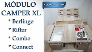 Modulo CAMPER XL Nuevo Concepto 🚐 Camperización de furgonetas FURGO CAMPER MUEBLES [upl. by Thin]