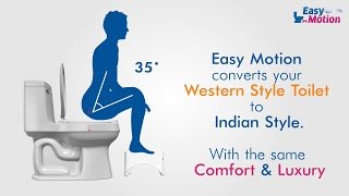 Easy Motion Stool  Convert Western Toilet to Indian Toilet [upl. by Baese]