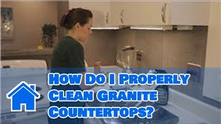 Kitchen Cleaning  How Do I Properly Clean Granite Countertops [upl. by Goff]