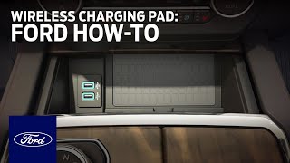 Inductive Wireless Charging Pad  Ford HowTo  Ford [upl. by Azenav]