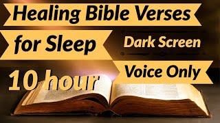 Healing Bible Verses for Sleep Voice Only 10 Hour Relaxation Music [upl. by Haida]