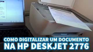 HP Deskjet 2776  Como digitalizar um documento editar e enviar [upl. by Wilber]