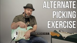 Guitar Lesson Exercise to Practice Your Alternate Picking [upl. by Sllew987]