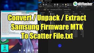 How To Extract  Unpack  Convert Samsung ROM  Firmware tarmd5 MTK To Scatter Filetxt [upl. by Anidem]