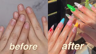 how to create pinterest nails at home [upl. by Reddy665]