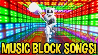 AMAZING Fortnite SONG CREATIONS Using the NEW Music Blocks Creative Mode [upl. by Atiseret143]