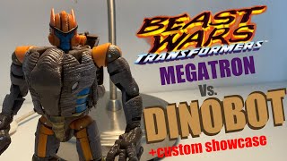 TRANSFORMERS  Megatron VS Dinobot  STOP MOTION TEST  CUSTOM SHOWCASE [upl. by Packton]