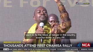 Zimbabwe Elections  Thousands attend first Chamisa rally [upl. by Kylah981]