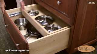 Cookware organizer drawer  Showplace kitchen convenience accessories [upl. by Leonore334]