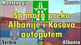 Povratak sa mora preko Albanije i Kosova autoputem do Merdara  autoput Pristina  Tirana [upl. by Adniralc]