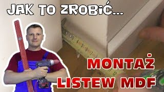 Montaż listew przypodlogowych z MDF [upl. by Ainafets]