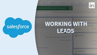 Salesforce Tutorial  Working with leads [upl. by Islaen]