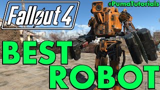 FALLOUT 4 Best and Ultimate Melee RobotAutomatron Companion Build PumaTutorials [upl. by Steel]