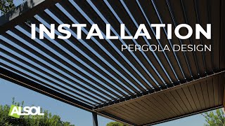 Installation dune Pergola bioclimatique Design [upl. by Sutherland]