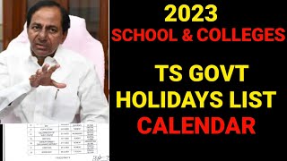 HOLIDAYS2023 HOLIDAYS CALENDAR2023 GOVERNMENT HOLIDAYS2023 HOLIDAYS LIST2023 COLLEGE HOLIDAYS [upl. by Benoite]