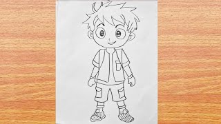 Easy anime drawing  How to draw enime  easy drawing for beginners [upl. by Jorgensen]