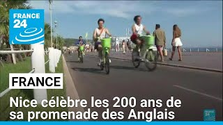 Nice célèbre les 200 ans de sa promenade des Anglais qui longe la Méditerranée • FRANCE 24 [upl. by Eilesor]