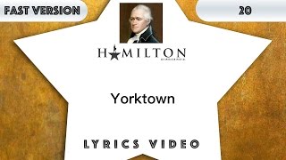 20 episode Hamilton  Yorktown Music Lyrics  3x faster [upl. by Beera106]