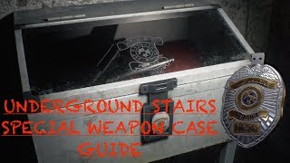 RESIDENT EVIL 2 REMAKE  HOW TO UNLOCK THE UNDERGROUND STAIRS SPECIAL WEAPON CASE [upl. by Rhea569]