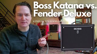 Boss Katana vs Fender Deluxe Reverb [upl. by Ylrebmi]