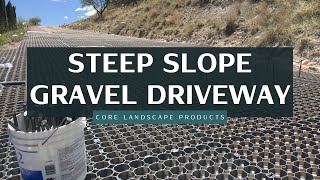 WORLD’S ONLY GRAVEL STABILIZING SYSTEM TRUSTED FOR STEEP SLOPE DRIVEWAYS [upl. by Aimee]