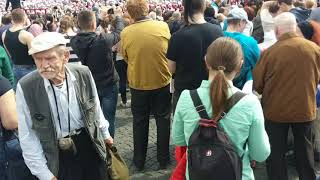 Russians singing WW2 folk song quotKatyushaquot in St Petersburg in 2017 [upl. by Critta346]