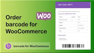 Order Barcode for WooCommerce  Show barcodes on products orders and invoices  Sharabindu [upl. by Carboni]